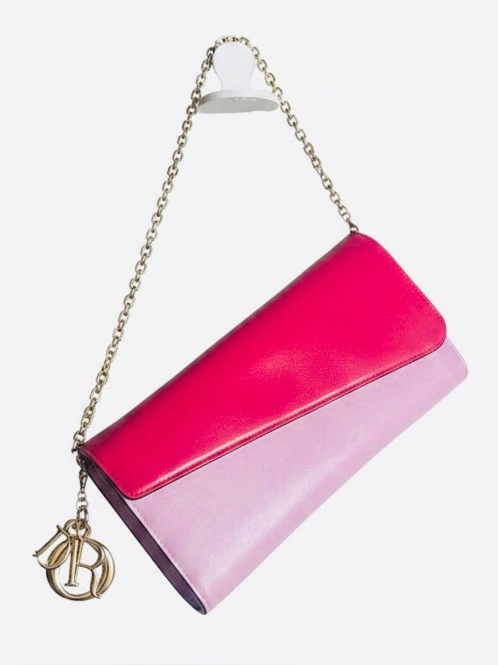 Christian Dior Lady Dior WOC πFUSHIA π& Mauve combo. W/ COA & Dust Bag